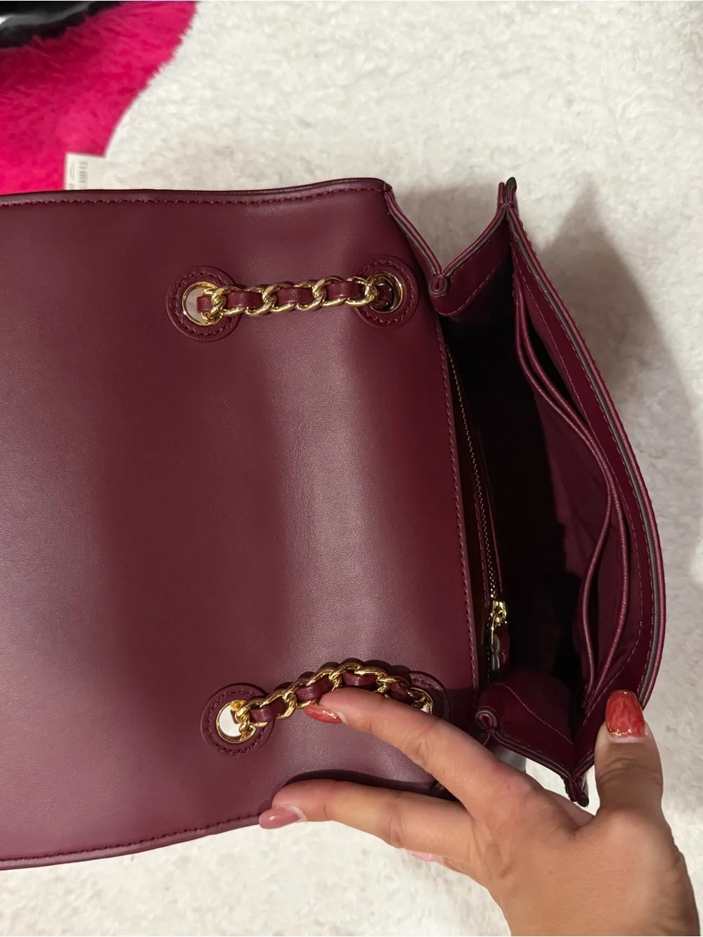 Michael Kors Red Mini Top-Handle Crossbody